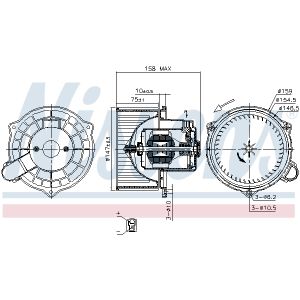 Binnenventilator NISSENS 87234