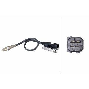 Sensor de NOx, conversor catalítico de NOx HELLA 6PN 358 186-451