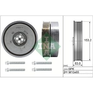 Set di pulegge, albero motore INA 544 0502 20