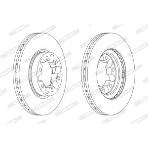 Disque de frein FERODO FCR339A