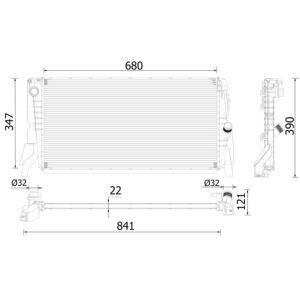 Arrefecedor do motor MAHLE CR 2318 000P