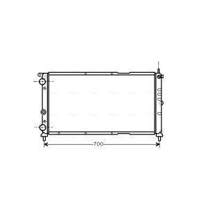 Arrefecedor do motor AVA COOLING FTA2143