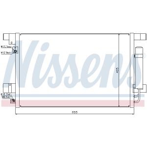 Condensatore, impianto di climatizzazione NISSENS 940029