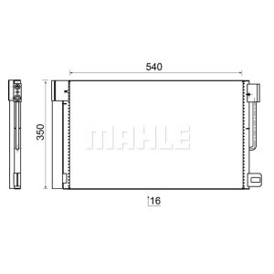 Condensador, aire acondicionado BEHR MAHLE AC 367 000S