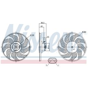 Lüfter, Motorkühlung NISSENS 85704