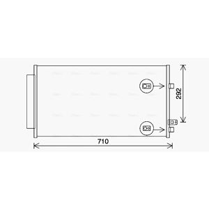 Condensator, airconditioning AVA COOLING FT5462D