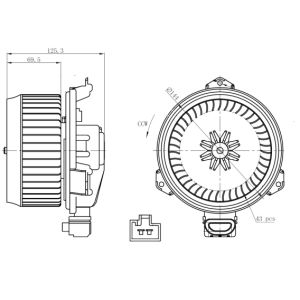 Ventilatore interno NRF 34268