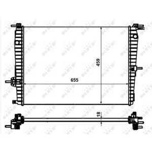 Radiator, motorkoeling NRF 53011