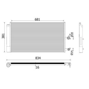A/C-kondensor MAHLE AC 890 000P