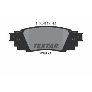 Bremsbelagsatz TEXTAR 2243401, Hinten