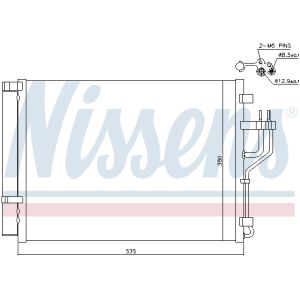 Condensatore, impianto di climatizzazione NISSENS 940353