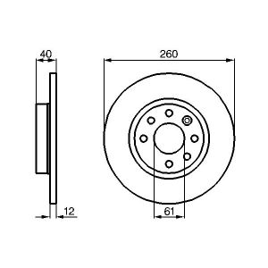 Bremsscheibe BOSCH 0 986 478 386