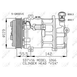 Klimakompressor NRF 32269