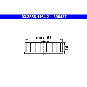 Chiusura, serbatoio urea ATE 03.3556-1164.2