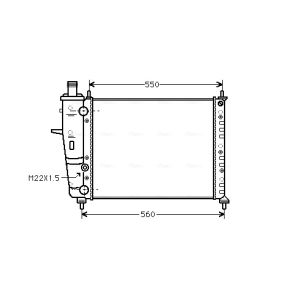 Radiator, motorkoeling AVA COOLING FT2160