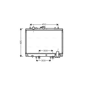 Radiador, arrefecimento do motor AVA COOLING MT2192