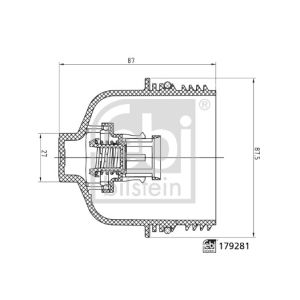 Oliefilterbehuizing FEBI BILSTEIN 179281