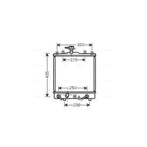 Arrefecedor do motor AVA COOLING SZ2095