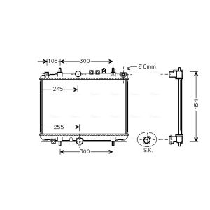 Arrefecedor do motor AVA COOLING PEA2208