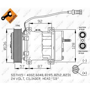 Compressor, airconditioning EASY FIT NRF 32477