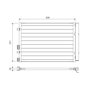 A/C-kondensor VALEO 822713
