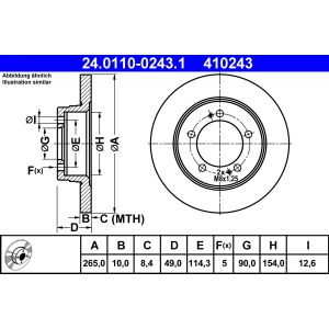 Bremsscheibe ATE 24.0110-0243.1