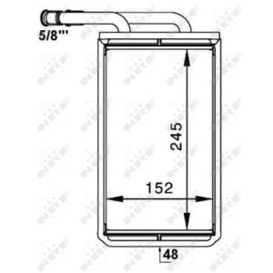 Wärmetauscher, Innenraumheizung NRF 54234