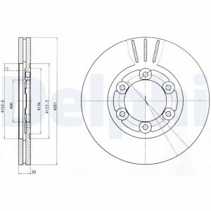 Disque de frein DELPHI BG4104