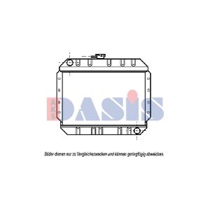 Radiador, arrefecimento do motor AKS DASIS 250140N