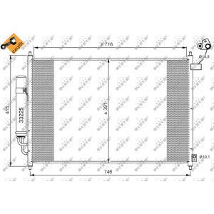 Condensador, ar condicionado EASY FIT NRF 35866