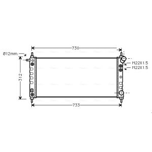 Motorkühler AVA COOLING OL2264