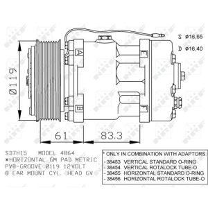 Kompressor, Klimaanlage NRF 32286