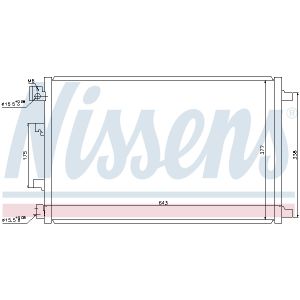 Lauhdutin, ilmastointilaite NISSENS 940038