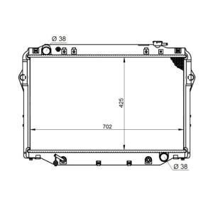 Radiatore, raffreddamento motore NRF 596712