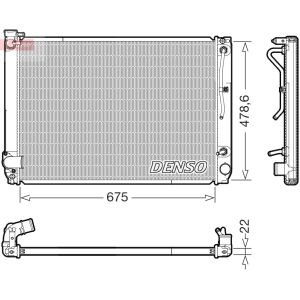 Arrefecedor do motor DENSO DRM51016