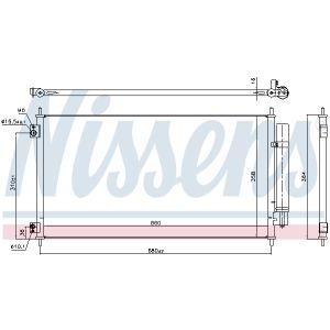 Condensatore, impianto di climatizzazione NISSENS NIS 941152