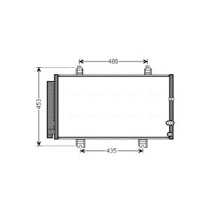 A/C-kondensor AVA COOLING TO5653D