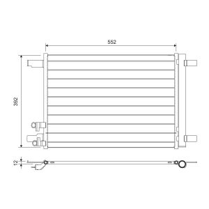 A/C-kondensor VALEO 822707