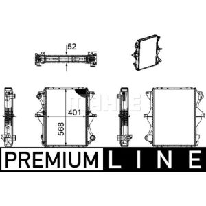 Radiateur, refroidissement du moteur MAHLE CR 1169 000P