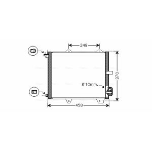 Condensador, sistema de ar condicionado AVA COOLING SZ5088 AVA