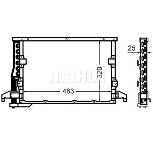 Condensator, airconditioning MAHLE AC 512 000S