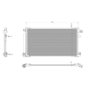 Kondensator, Klimaanlage EASY FIT NRF 350500