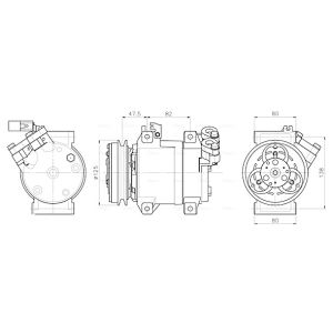 Compressor, ar condicionado AVA COOLING MTAK295