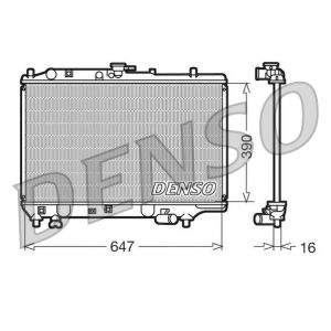 Radiador, arrefecimento do motor DENSO DRM44006