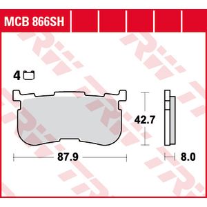 Juego de pastillas de freno TRW MCB866SH