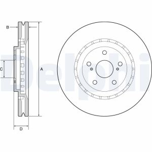 Disco de freno DELPHI BG9219C