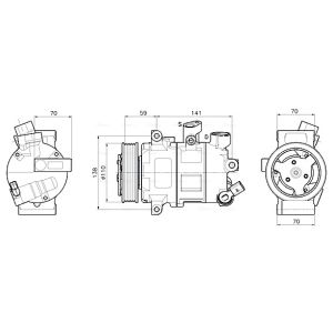 Compressor, ar condicionado AVA COOLING VNAK341