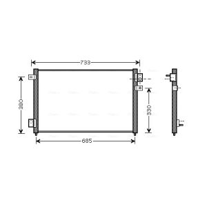 Condenseur (climatisation) AVA COOLING JR5036