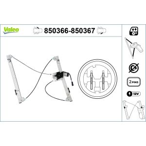 Regulador de janelas VALEO 850366