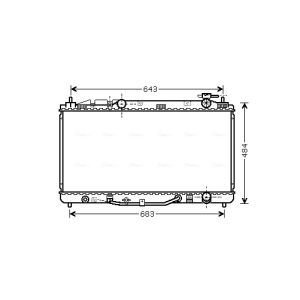 Motorkühler AVA COOLING TO2464